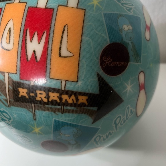 Vintage RARE Simpsons 400th Episode Collectors Edition Bowling Ball Viz A Ball - Picture 8 of 16